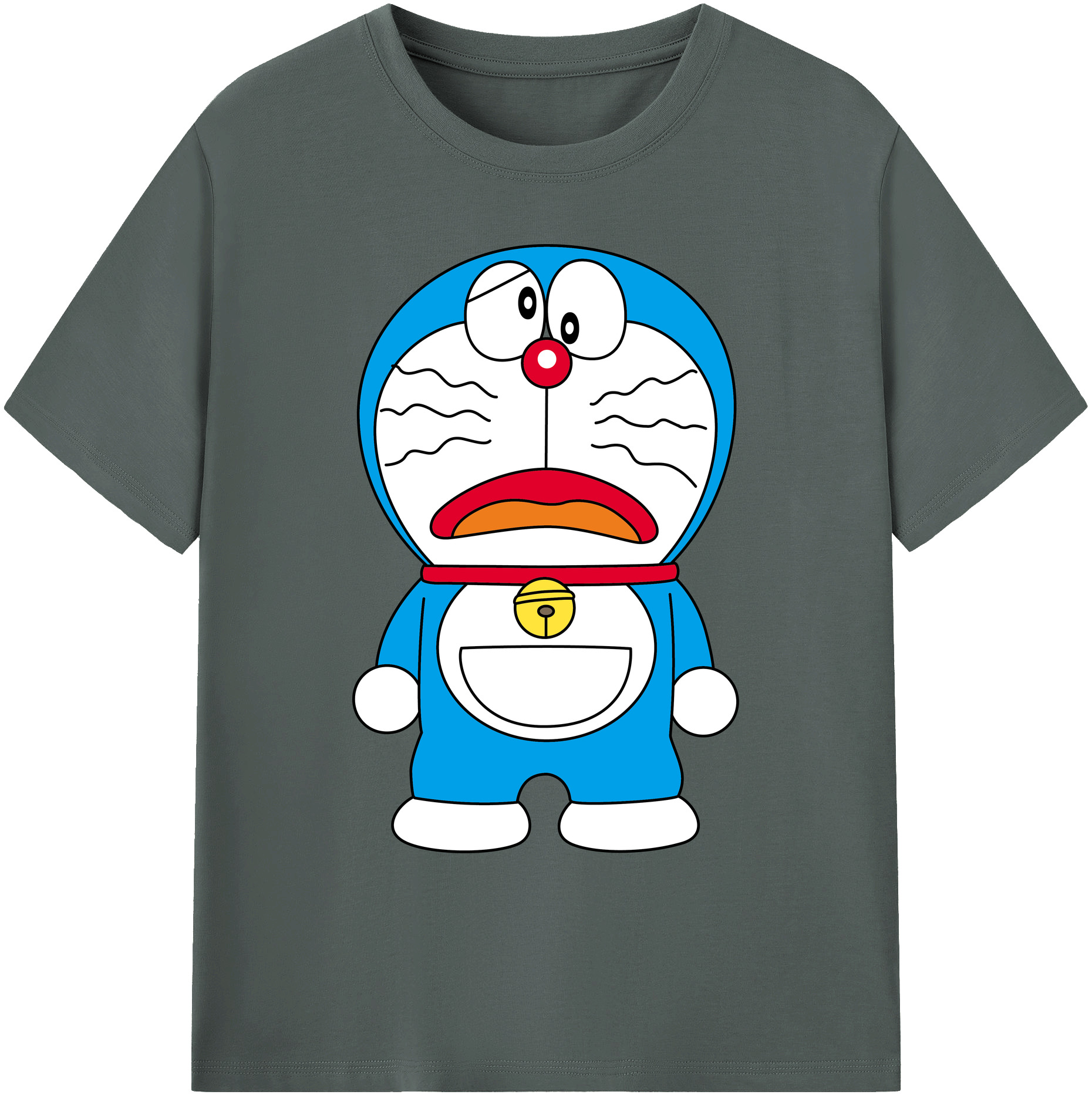 （画像用） ドラえもん Doraemon 綿100％ メンズ半袖Tシャツ｜肌触りやわらか＆通気性